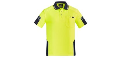 Mens Reinforced Hi Vis Squad S/S Polo