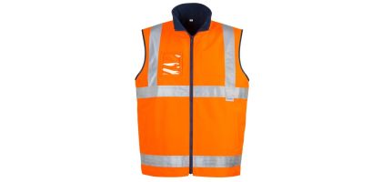Mens Hi Vis Lightweight Fleece Lined Vest