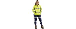 Womens FLX & Move Hi Vis Taped Liquid Repellent Fleece Hoodie