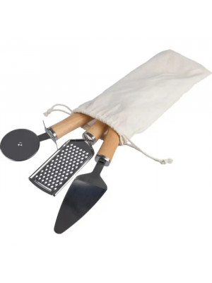 Metal and wooden kitchen tool set Sylvan