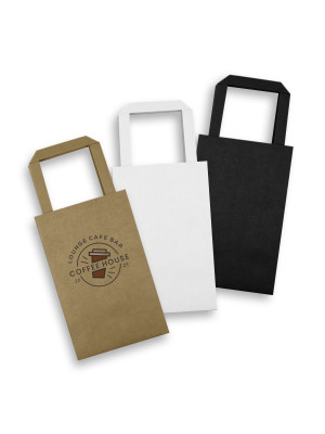 Small Flat Handle Paper Bag Portrait