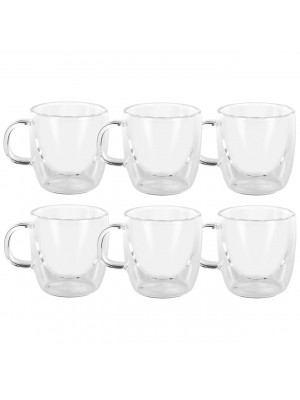 Caffe Manico Double Wall Glasses Set of 6 - 250ml AVANTI