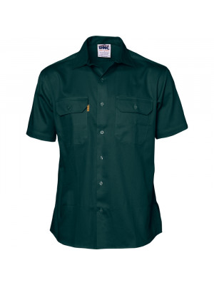 Cotton Drill Work Shirt - Short Sleeve