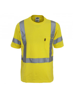 Hi-Vis Cotton Taped Tee Short Sleeve