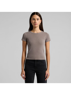 Womens Faded Organic Rib Tee