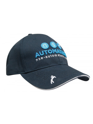 Chino Twill Golf Cap with Peak Embroidery