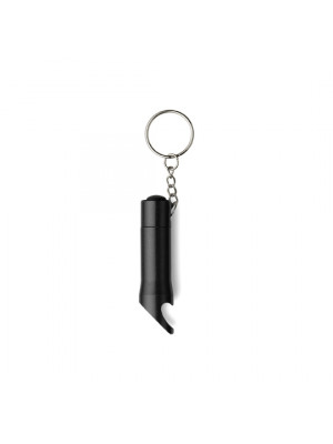 Metal Opener On A Key Chain With Push Button Torch