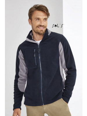Nordic Men's Two-colour Zipped Fleece Jacket