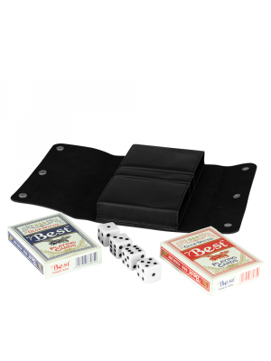 Travel Card Set w/ leather cover