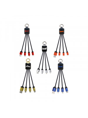 Atesso 3n1 Light Up Charge Cable - Rectangle