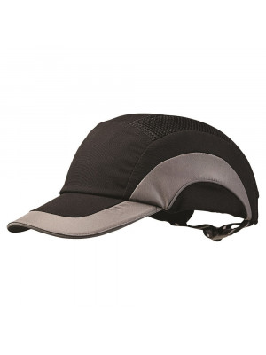 Bump Cap Standard Peak Black & Grey