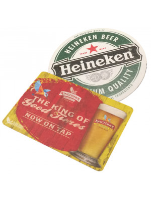 Board coasters one sided