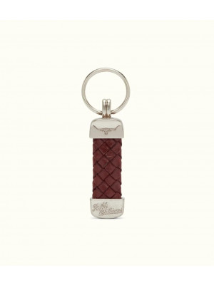 Plaited Key Ring Silver