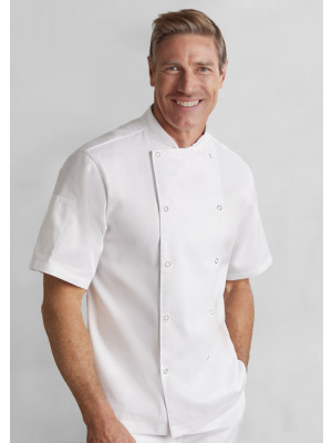 Mens Zest Short Sleeve Chef Jacket