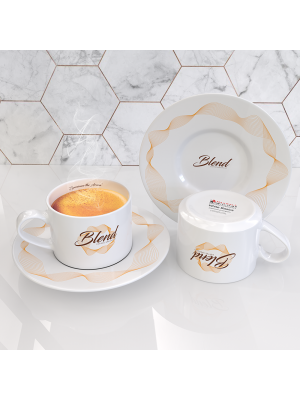 White Basics Straight Cup & Saucer 230ml