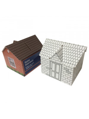 Money Box - House Shaped (Custom Printed - Self Assemble)