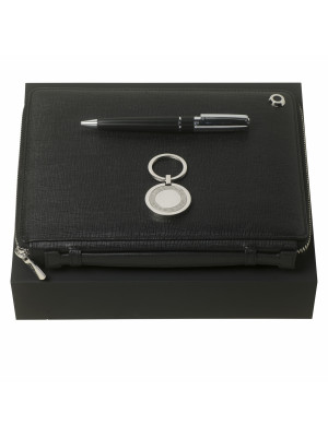 Set Hugo Boss (ballpoint Pen, Classic Conference Folder A5 & Key Ring)