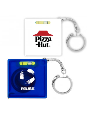 Tape Measure with Level Key Chain