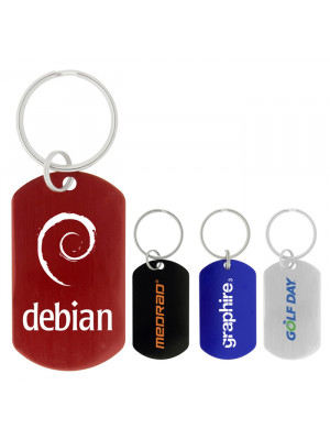 Dog Tag Keychain