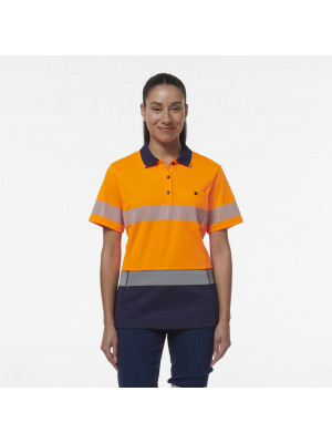 Womens Workcool Hyperfreeze Spliced Short Sleeve Polo With Segment Tape