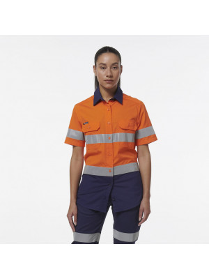 Womens Workcool Vented Reflective Short Sleeve Shirt