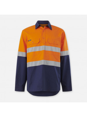 Workcool Vented Closed Front Spliced Taped Long Sleeve