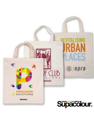 Calico Double Short Handle Tote Bag - 140 GSM