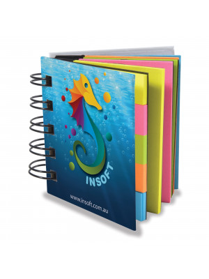 Spiral Notebook with Noteflags