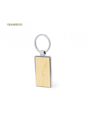 Arixon Bamboo Chrome Finish Keyring