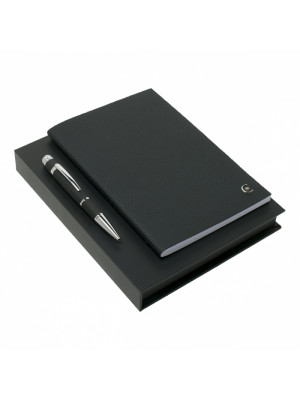 Set Cerruti 1881 Black (ballpoint Pen & Note Pad A5)
