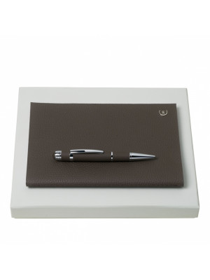 Set Cerruti 1881 Taupe (ballpoint Pen & Note Pad A5)