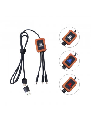 Long Light Up Charging Cable - Square Shape