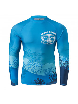 Men's Sublimation Long Sleeves UPF 50+ Rashie