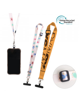 Adjustable RPET Phone Lanyard