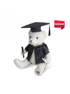 Graduation Signature Calico Bear with Pen