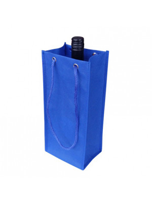 Non Woven Single Bottle Bag With Rope Handle