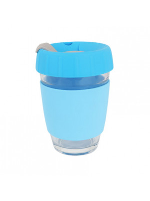 12 OZ Reusable Glass Coffee Cup
