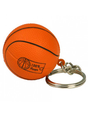 Basketball With Keyring Stress Item