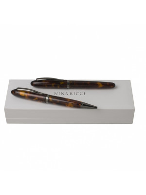 Set Panache Ecaille (ballpoint Pen & Rollerball Pen)