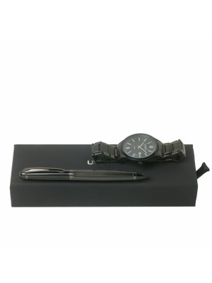 Set Alesso Black (ballpoint Pen & Watch)