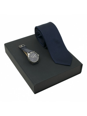 Set Ungaro Blue (watch & Silk Tie)