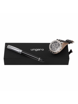 Set Ungaro Black (rollerball Pen & Watch)