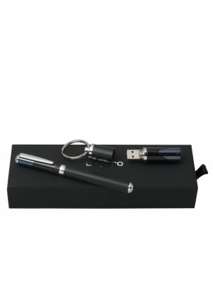 Set Lapo Dark Blue (rollerball Pen & Usb Stick)