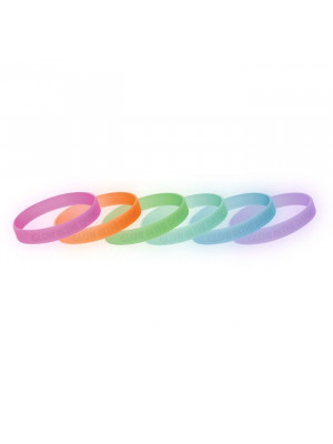 Debossed Glow In The Dark Wristbands