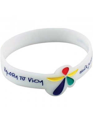 Debossed Silicone Wristbands with Custom Shape