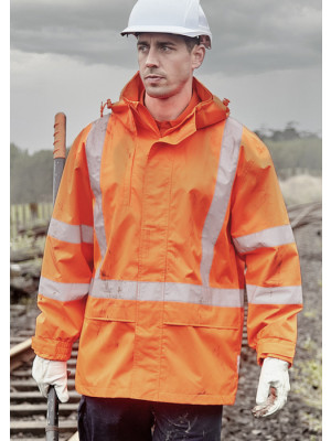 Mens Hi Vis X Back Ultralite Waterproof Jacket
