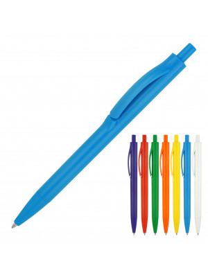 Plastic Pen Ballpoint Solid Colours Xavier