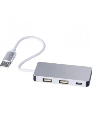 Recycled aluminium USB Hub Layton