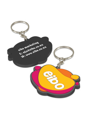 PVC Key Ring Small - One Side Moulded