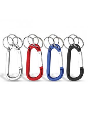 8mm Carabiner With Triple Split Ring